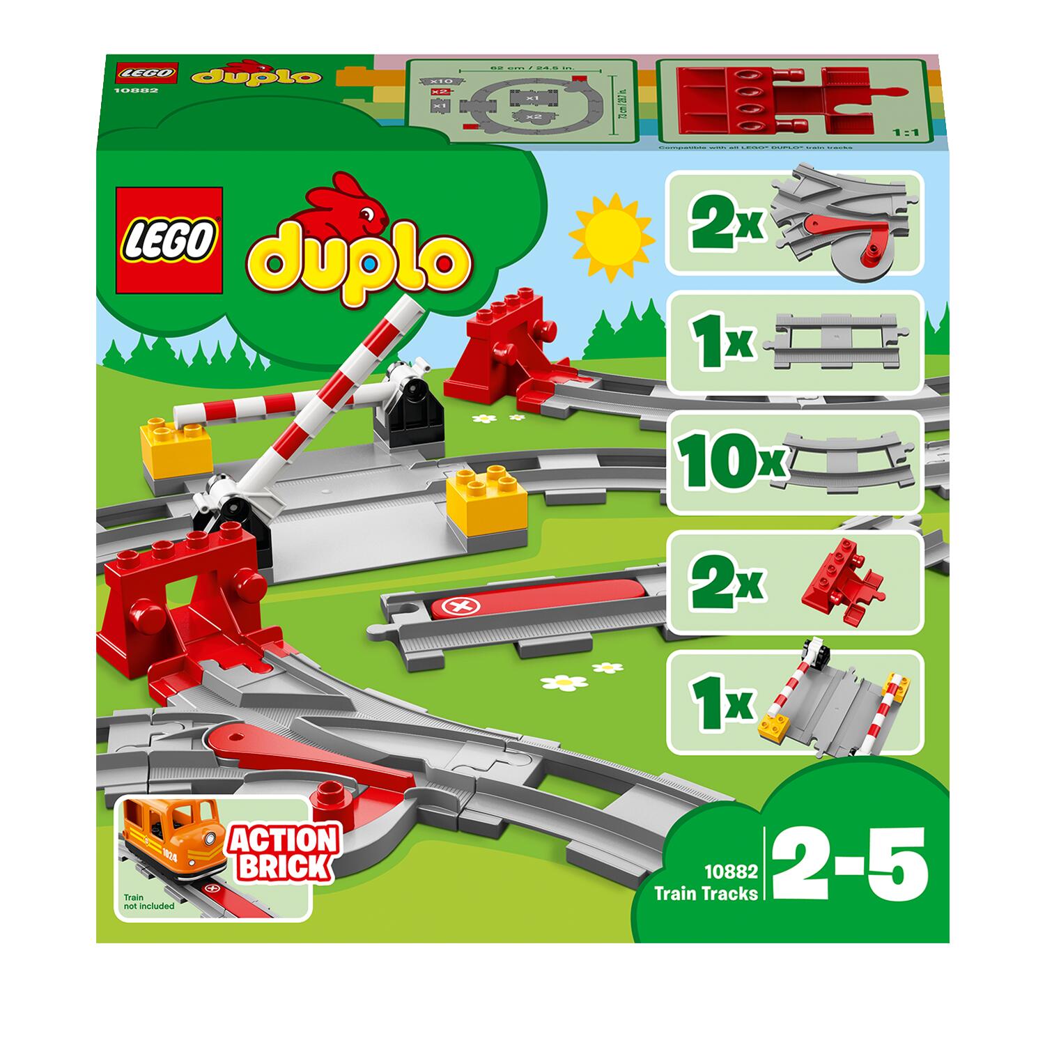 LEGO DUPLO Eisenbahn Schienen 10882